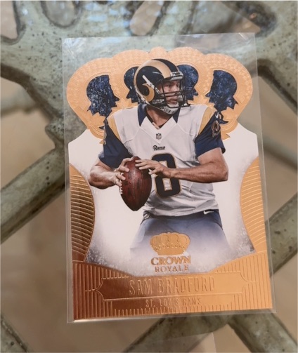 2013 Panini Crown Royale Retail Bronze Holo Die-Cut Crown #84 Sam Bradford — front