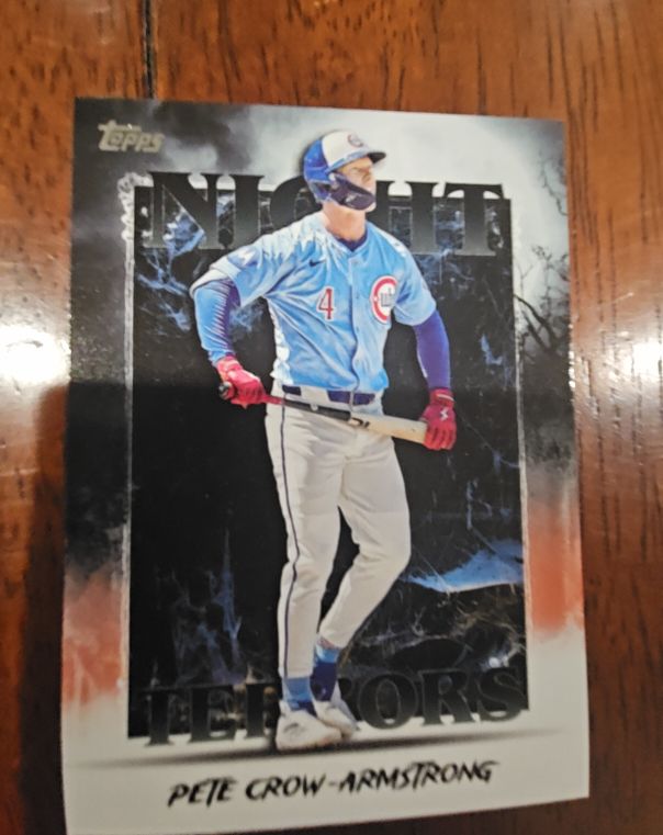 2025 Topps Update #NT-23 Pete Crow-Armstrong Night Terrors — front