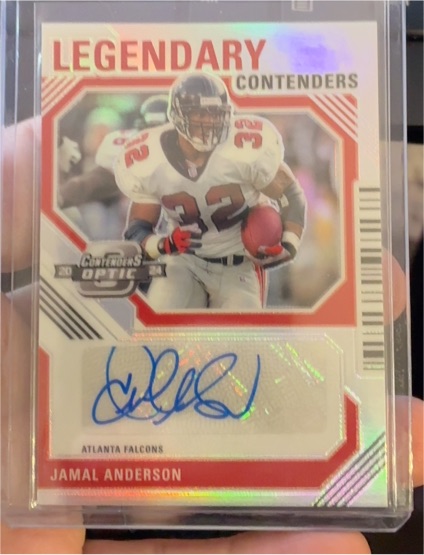 2024 Panini Contenders Optic Legendary Contenders Autographs Jamal Anderson — front