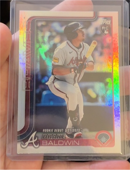 2025 Topps Update #US113 Drake Baldwin Rookie Debut — front