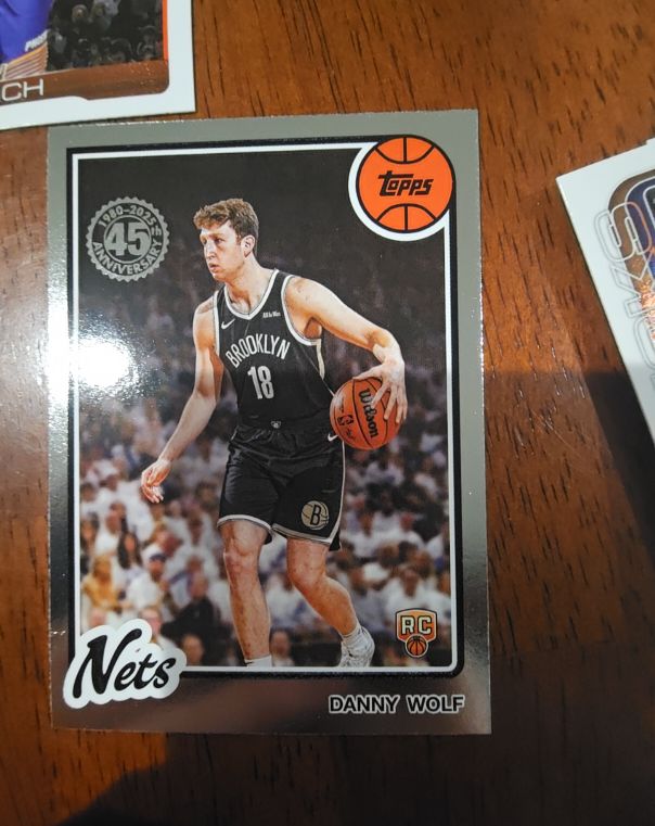 2025-26 Topps 1980-81 45th Anniversary #80BK-73 Danny Wolf Rookie Brooklyn Nets — front