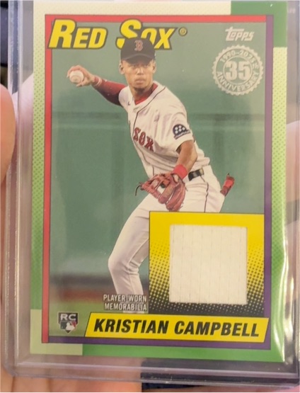 2025 Topps Update 1990 Topps #90RU-KC Kristian Campbell — front