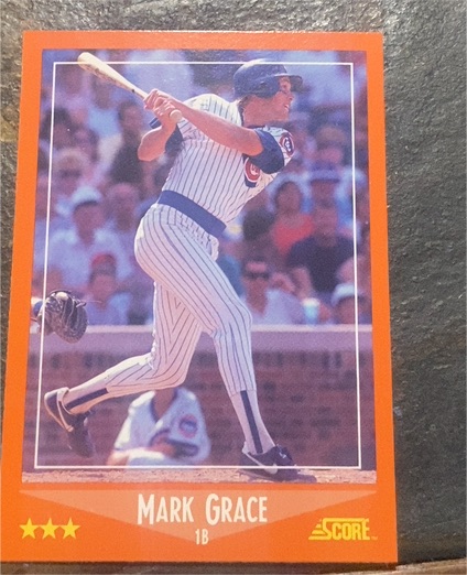 1988 Score Rookie/Traded #80T Mark Grace — front