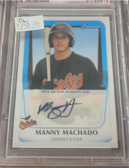 2011 Bowman Prospects #BPA-MM Manny Machado — front