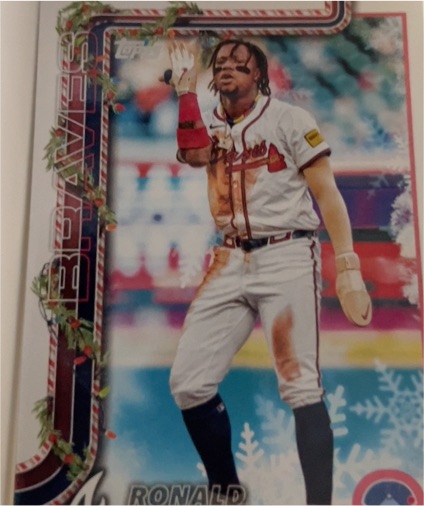 2025 Topps Holiday #H62 Ronald Acuña Jr. — front