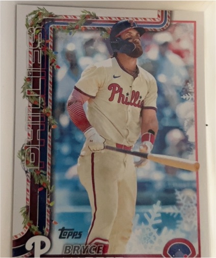 2025 Topps Holiday #H69 Bryce Harper — front