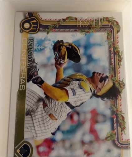 2025 Topps Holiday #H21 William Contreras — front