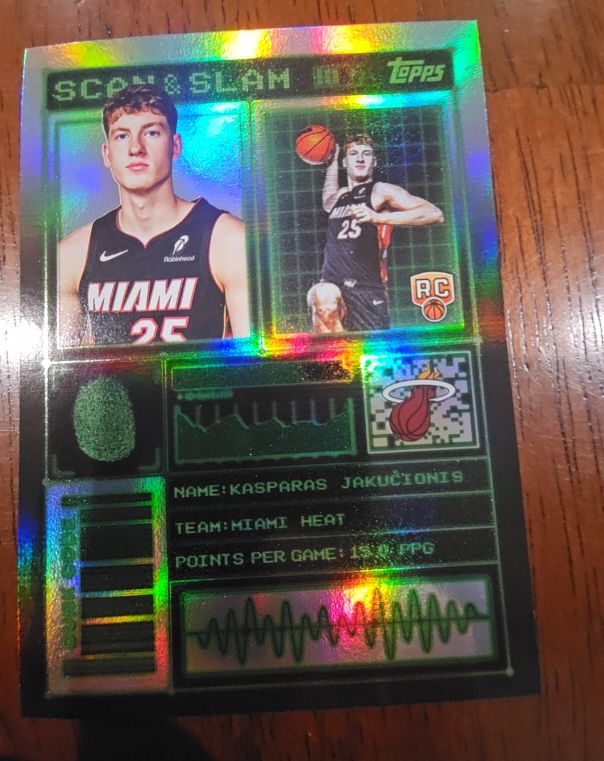 2025-26 Topps Scan & Slam #SS-45 Kasparas Jakucionis — front