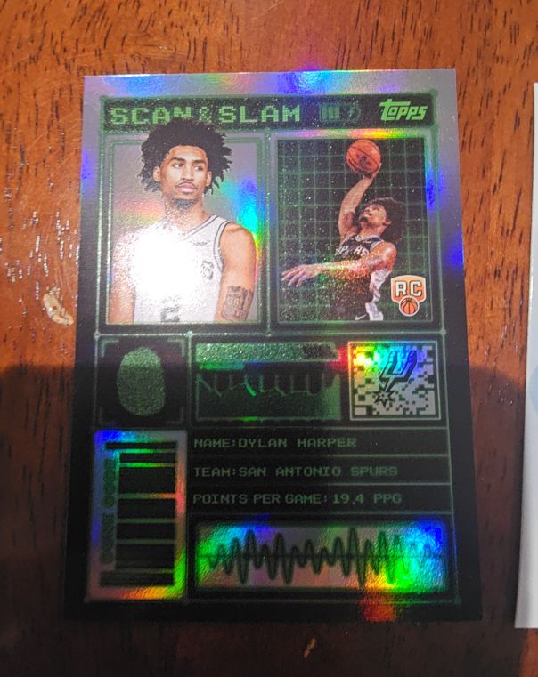 2025-26 Topps #SS-50 Dylan Harper Scan and Slam Rookie Insert Spurs RC — front