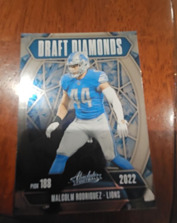 2022 Panini Absolute Draft Diamonds #188 Malcolm Rodriguez — front