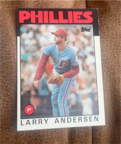 1986 Topps #183 Larry Andersen — front