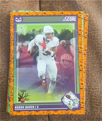 2024 Panini Score-A-Treat Orange Pumpkins #1 Budda Baker — front