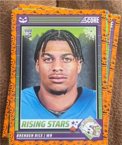 2024 Panini Score-A-Treat #6 Brenden Rice Rising Stars RC — front