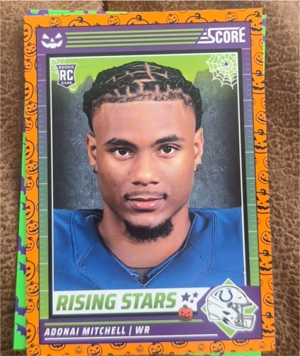 2024 Panini Score-A-Treat #1 Adonai Mitchell — front