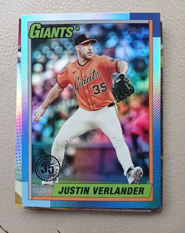 2025 Topps Update Series #U90-10 Justin Verlander — front