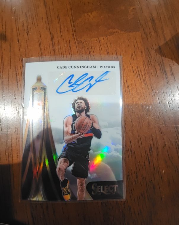 2024-25 Panini Select In Flight Signatures #IFS-CAD Cade Cunningham — front