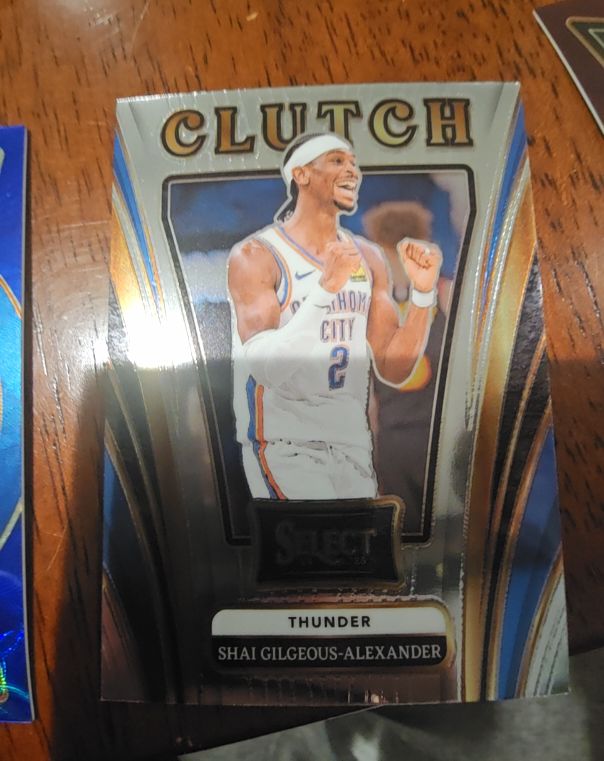2024-25 Panini Select #7 Shai Gilgeous-Alexander Clutch — front