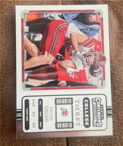 2023 Panini Chronicles Draft Picks #20 Dalton Kincaid Contenders College Ticket — front