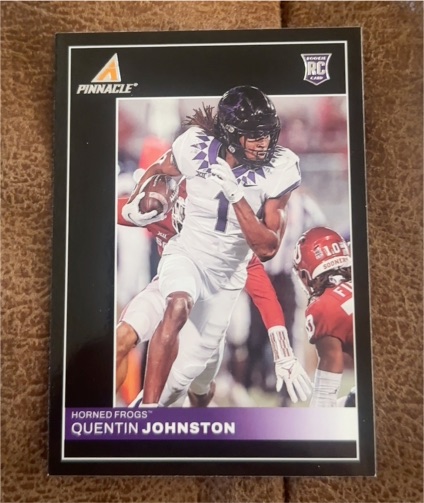 2023 Panini Chronicles Pinnacle Draft Picks #6 Quentin Johnston — front