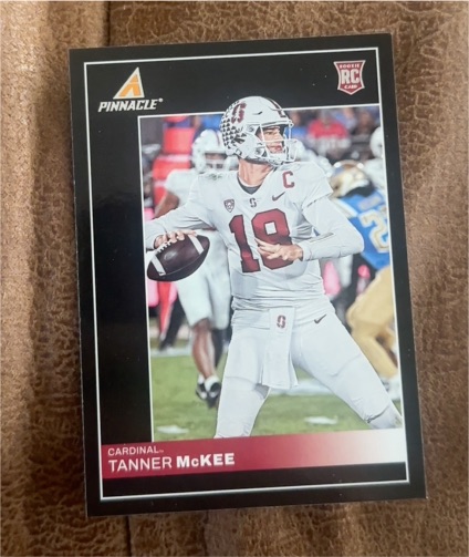 2023 Panini Chronicles Pinnacle Draft Picks #15 Tanner McKee — front