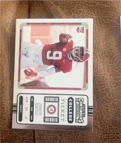 2023 Panini Chronicles Draft Picks Contenders College Ticket #24 Jordan Battle — front
