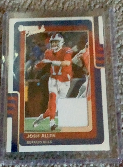2025 Donruss Threads Patch #DTH-JAN Josh Allen — front