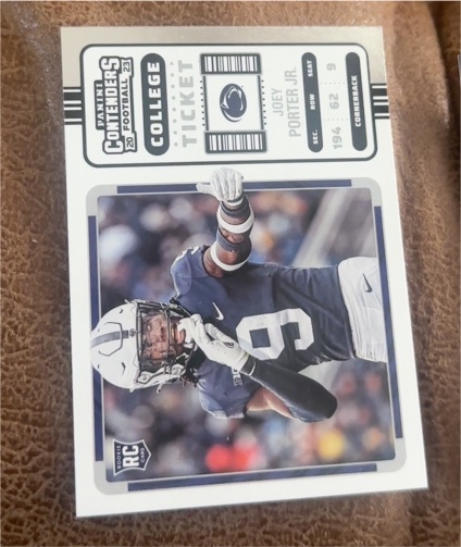 2023 Panini Chronicles Draft Picks Contenders College Ticket #25 Joey Porter Jr. — front