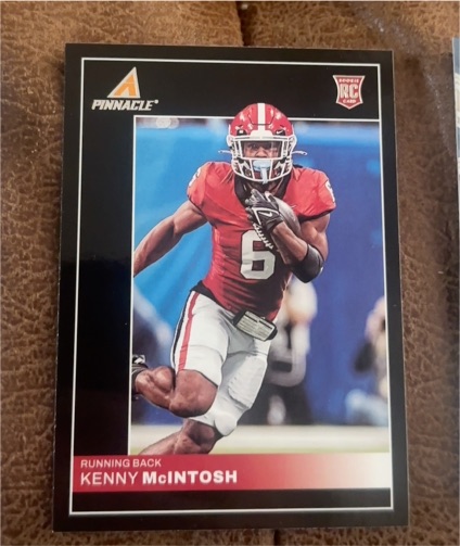 2023 Panini Chronicles Pinnacle Draft Picks #25 Kenny McIntosh — front