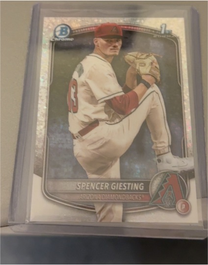 2025 Bowman Chrome #BCP-165 Spencer Giesting — front