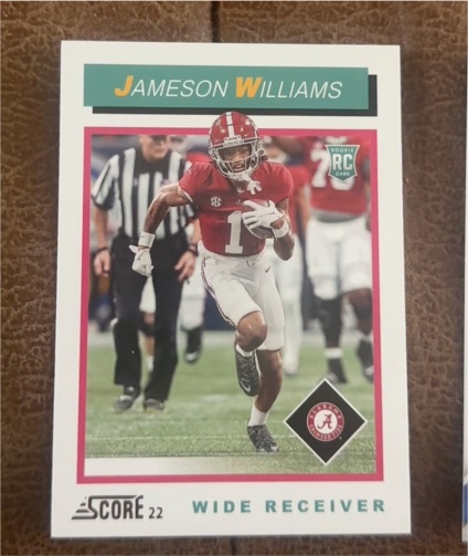 2022 Panini Score 1992 Throwback Rookie #TB9 Jameson Williams — front