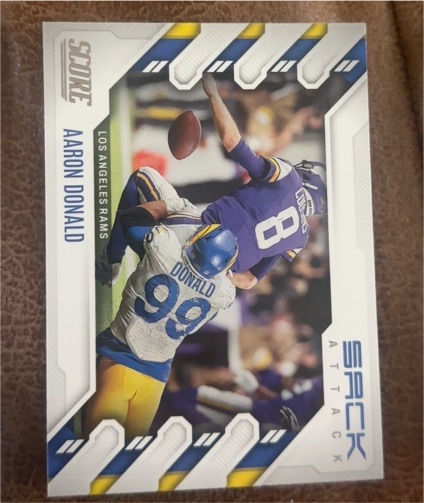 2022 Score Sack Attack #SA-AD Aaron Donald — front