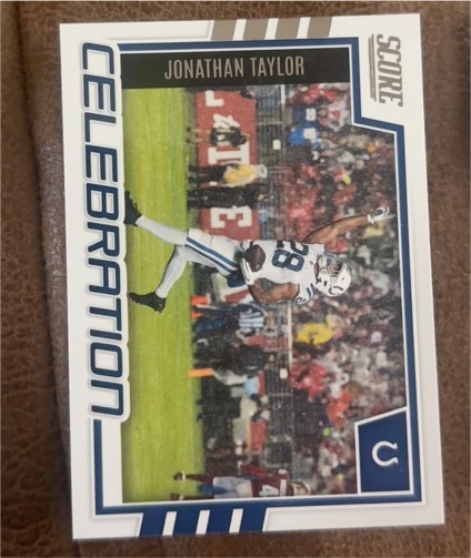 2022 Panini Score Celebration #C-JT Jonathan Taylor — front