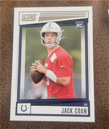 2022 Panini Score #312 Jack Coan — front