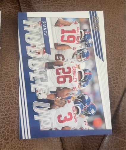 2022 Panini Score #HU-NYG New York Giants Huddle Up — front