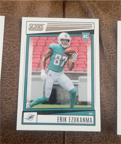 2022 Panini Score #400 Erik Ezukanma Rookie Card — front