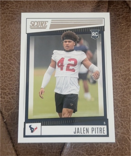 2022 Panini Score #368 Jalen Pitre Rookie Card — front