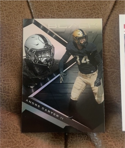 2023 Panini Chronicles Draft Picks Black #19 Andre Carter II — front