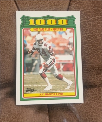 1988 Topps #3 J.T. Smith 1000 Yard Club — front
