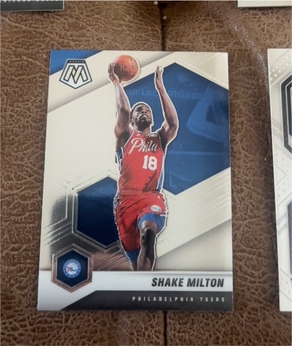 2020-21 Panini Mosaic #56 Shake Milton — front
