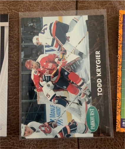 1991 Parkhurst #408 Todd Krygier — front