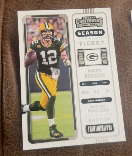 2022 Panini Contenders #40 Aaron Rodgers — front