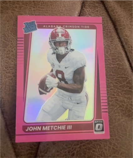 2022 Panini Chronicles Draft Picks Optic #31 John Metchie III — front