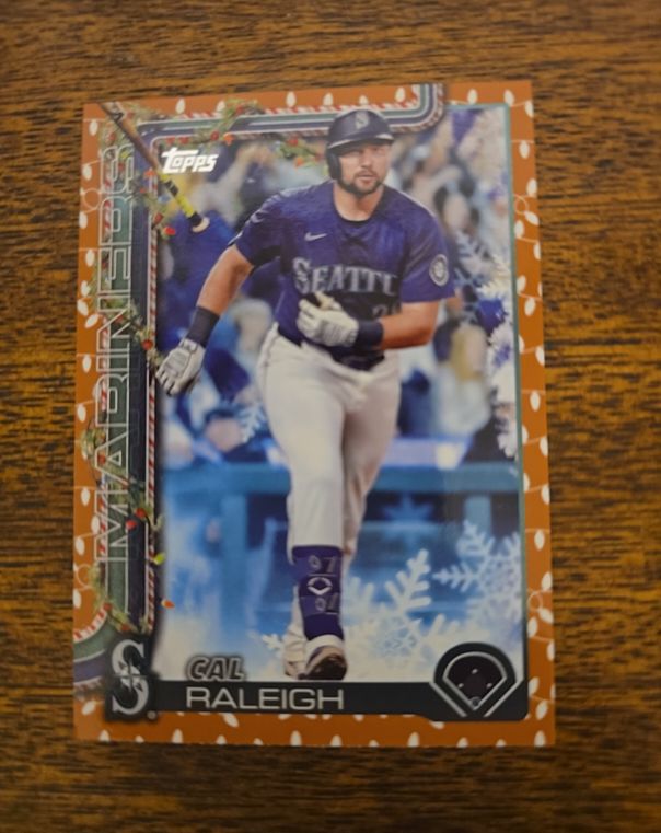 2025 Topps Holiday #H54 Cal Raleigh — front