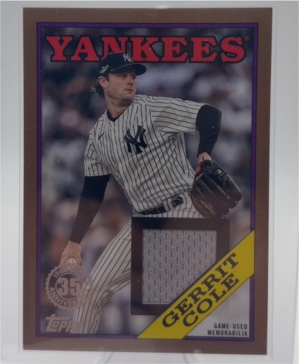 2023 Topps Series 2 1988 Topps Baseball Relics #88R-GC Gerrit Cole — front