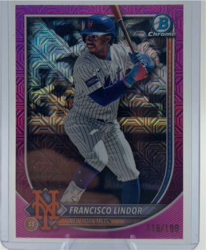 2025 Bowman Chrome #59 Francisco Lindor — front