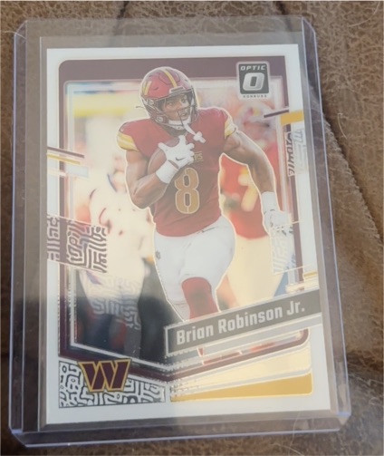 2023 Donruss Optic #195 Brian Robinson Jr. — front