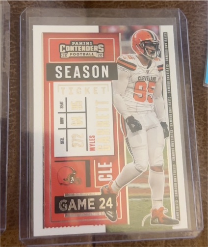 2020 Panini Contenders Season Ticket #24 Myles Garrett — front