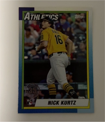 2025 Topps Update #U90-17 Nick Kurtz — front