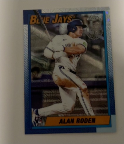 2025 Topps Update #U90C-15 Alan Roden 1990 Topps Baseball Chrome Silver Pack — front