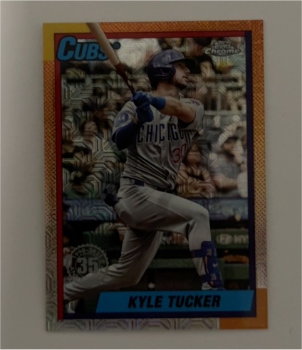 2025 Topps Update Series 1990 Topps Chrome Silver Pack #U90C-21 Kyle Tucker — front